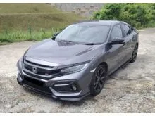 2020 Honda Civic 1.5 TC-P Sedan-high spec-SI full bodykit & spoiler-sports exhaust-full service Honda-free 2yrs warranty-genuine mileage-cash rebate