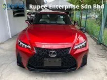 2021 Lexus IS 300 2.0 F Sport Sedan Turbo 360View BSM System LED Light Paddle Shift Low Mileage 4.5B Good Condition Nice Car