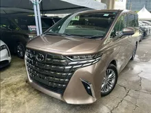 2024 Toyota Alphard 2.5 Z 7-Seater MPV GRADE 5A SUNROOF ,SIDE STEP ,HUD ,DRIVER ADVANCE ,360 CAMERA