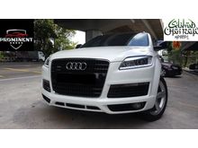 Audi Q7 S-LINE POWER BOOT NEW FACELIFT 1 YEAR WARRANTY 2010,LED LIGHTS,ORIGINAL S-LINE FULL SPEC,PEARL WHITE IN COLOUR,7 SEATER,ONE DATO OWNER