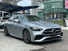 2023 Mercedes-Benz C180 1.5 AMG Line Sedan Signature Silver Low Mileage 8k New Car condition Most Value Buy 2026 New Year Price