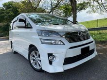 2011 Toyota Vellfire 2.4 Z Platinum MPV 2 POWER DOOR 1 POWER BOOT ONE CARE OWNER