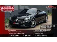 2019 Mercedes-Benz C200 2.0 AMG Line Convertible KM 9.000 PERAK ANTIK Mercedes Benz C200 AMG Cabriolet Facelift NIK 2019 Full Option Black On Black Fu