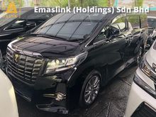 2017 Toyota Alphard 2.5 SA Type Black Edition 360 Surround Camera Power Boot 2 Power Door Original Half Leather Seat Full LED Keyless Go 9 Air Bags