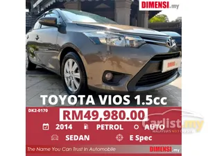 Toyota Vios 1.5 E Spec (A) TAHUN DIBUAT 2014
