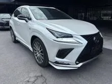 2021 Lexus NX 300 2.0 F Sport Unregistered with MAX LOAN, CASH REBATE, Modellista Bodykit, Sunroof, Carlson Sport Rims, BSM, 8 YEARS Warranty