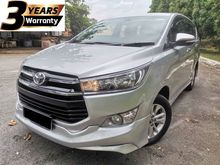 2018 Toyota Innova 2.0 G MPV / 3 YEARS UNLIMITED MILEAGE WARRANTY / CAM CORDER / REVERSE CAMERA / TOP SPEC / POWER MODE / 9 YEARS LOAN