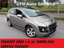 2013 PEUGEOT 3008 1.6(A) TURBO,FULL SERVICE RECORD PEUGEOT