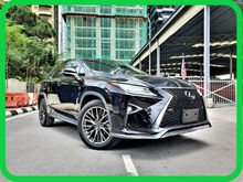 UNREGISTERED 2017 Lexus RX200t 2.0 TURBO F Sport SUV 21K KM MILEAGE SUNROOF SURROUND CAMERA HUD LKA BLIND SPOT ASSIST POWER BOOT BLACK LEATHER SEAT