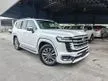 2024 Toyota Land Cruiser 3.5 ZX Grade 5A Sun Roof 4Cam360View PCS LDA BSM HUD RDL Beige Leather Power Boot Modelistakit Unregister