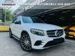 Used MERCEDES BENZ GLC250 AMG WTY 2025 2017,CRYSTAL WHITE IN COLOUR,POWER BOOT,REVERSE CAMERA,SMOOTH ENGINE GEAR BOX,ONE OF DATIN OWNER