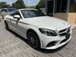 Recon 2018 MERCEDES BENZ C180 1.6 TURBOCHARGE CONVERTIBLE FULL SPEC FREE 6 YEAR WARRANTY