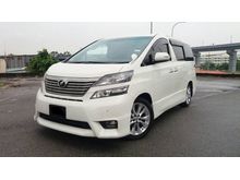 2010 Toyota Vellfire 2.4 (A) ZP FULL SPEC 2POWER DOOR & POWER BOOT MPV - NICE PLATE NUMBER - POWER BOOT - NO PROCESSING FEE CHARGE