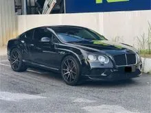 2017/22 Bentley Continental GT 4.0 V8 S (A) LOW MILES, FULL LEATHER DIAMOND CUT, SPOILER, KEYLESS, RED CALIPERS, AMBIENT LIGHT, ON OFF VALVE, 21in RIM