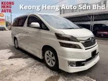 2013/2015 Toyota Vellfire 3.5 VL Premium *1 Year Warranty *Home Theater *Pilot Seat *Nappa Leather *SunRoof *360 Camera *Modellista Kit *Fully Loaded
