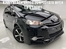 KINKY BLACK UNREG 2017 TOYOTA WISH 1.8 S SPORT