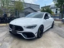 2022 Mercedes-Benz AMG CLA45 S 4MATIC 2.0 SHOOTING BRAKE Sport Bucket Seat / Grade 5A 10k km Wagon CLA 45