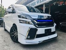 TOYOTA VELLFIRE 3.5 MODELLISTA GOLDEN EYES 1YR WTY 2014,CRYSTAL WHITE IN COLOUR,REVERSE CAMERA,FULL LEATHER SEATS, POWER BOOT,ONE DATO OWNER