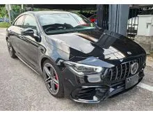 2021 Mercedes-Benz AMG CLA45 2.0 S 4MATIC+ Coupe HUD,BSM,4Cam,Burmester, Power Boot Unregister Recon (A) Fullspec 15,000Km 4.5/AGrade Warranty 3Year