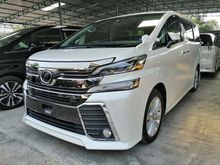 5 Year Warranty 8 Seat Sunroof 2015 Toyota Vellfire 2.5 Z - Edition MPV Balck Interior 2 Power Door