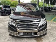 2020 Nissan Elgrand RIDER BLACK LINE BLACK LEATHER SEAT FREE 8 YEARS WARRANTY UNLIMITED MILEAGE