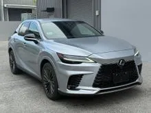 Ready Stock 2024 Lexus RX350 F SPORT  Sonic Iridium Silver  Red Interior  21 Inch Wheels  HUD  360 Camera