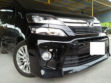 Toyota Vellfire 2.5 Z Golden Eyes MPV,ALL VIEW CAMERA,PUSH START,2 POWER DOOR,POWER BOOT,LCD MONITOR REAR,REAR ADJUSTABLE AIR COND,LEATHER SEAT,