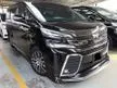 Used 2015 Toyota Vellfire 2.5 Z G Edition (70k Milleage ORI) - Cars for sale