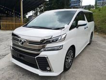 ((MONTHLY RM2,XXX)) (PRICE HIGHLY NEGO, HIGH DISCOUNT OFFER) 2016 Toyota VELLFIRE 2.5 ZG