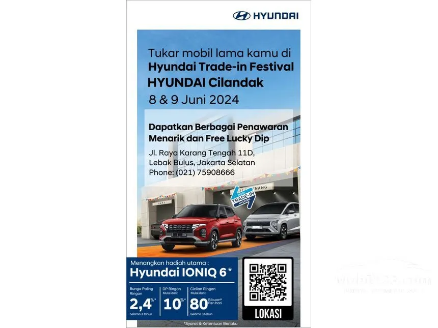 Jual Mobil Hyundai Creta 2024 Trend 1.5 di DKI Jakarta Automatic Wagon Lainnya Rp 310.500.000