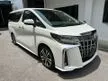 Recon 2021 Toyota Alphard 2.5 G S C Package MPV SC DIM BSM SUNROOF GRADE 4.5A