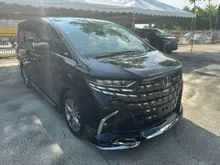 2025 Toyota Alphard 2.5 Z [ GRADE 5A / 11K KM ] ORIGINAL MODELISTA & UNIVERSAL SIDE STEP / HUD / DIM / BSM / 360 CAMERA / Wireless Apple Car Play
