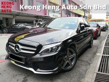 TRUE YEAR MADE 2017 Mercedes-Benz C200 Ori AMG 9G-tronic Mil 65k km Free Service Vouchers Full Service Hap Seng Warranty 2022