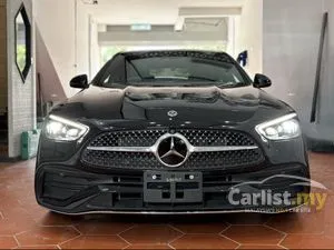 2023 Mercedes-Benz C200 1.5 Avantgarde Sedan 14k Mileage 8Y WARRANTY Black Hitam NFL AMG