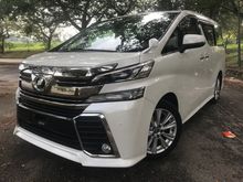 2015 Toyota Vellfire 2.5 Z A Edition MPV**PREMIUM WARRANTY**SHOWROOM CONDITION**HIGH TRADE-IN**