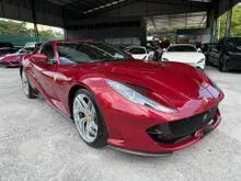 2021 Ferrari 812 Superfast [6.5]/Bordeaux Leather/Surround View/Alcantara Centre Console/Suspension Lifter/ Passenger Display/UNREG