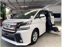 2016 Toyota Vellfire 2.5 WELCAB - BLACK INTERIOR - ALL ORIGINAL - 5 YEARS WARRANTY