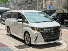 2024 Toyota Alphard 2.5 Z 7-Seater MPV 9K+ KM DOUBLE ROOF 4 CAMERA FULL SAFETY+ DIM BSM RCTA PCS APPLE CAR PLAY ANDROID AUTO PILOT COOL AIR SEAT UNREG