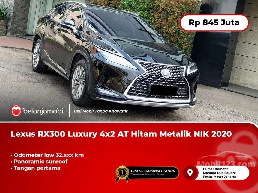 Jual Mobil Lexus RX 300 2020 Luxury 2.0 di Banten Automatic SUV Hitam Rp 845.000.000