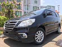 2013 Toyota Kijang Innova 2.0 V Luxury MPV Captain Seat Km43rb Full Ori Reg.2014 TDP.50JT