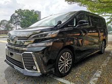 2016 Toyota Vellfire 2.5 Z G Edition MPV ** 5 STARS CONDITION ** 5 YEAR WARRANTY **