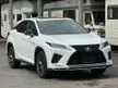 Recon 2022 Lexus RX300 2.0 F Sport SUV + Facelift + SunRoof + RED Leather + HUD + 360 Camera + Apple Car Play + Memory Seat + Power Boot + Free 5 Warranty