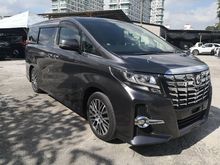 2015 TOYOTA ALPHARD 2.5 SC , GREY COLOUR BODY , BIG YEAR END OFFER , FREE 1 YEAR WARRANTY UNREG15