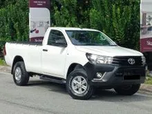 2022 TOYOTA HILUX  2.4 Single cab 4X4 (M) 2 YEARS WARRANTY *GUARANTEE No Accident/No Total Lost/No Flood & 5 Day Money back Guarantee*