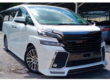 2017 Toyota Vellfire 2.5 ZG.PILOT SEAT,F/BODYKITS,S/ROOF,M/ROOF,3PWR DOOR,NANOE AIR CLEANER,ALPINE DVD TOUCH SCREEN,WORTH BUYING,VIEW TO SATISFY