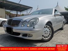 2005 Mercedes-Benz E240 2.6 (A) Avantgarde CBU , Memory Seat, SunRoof ** Original Paint, MUST VIEW **