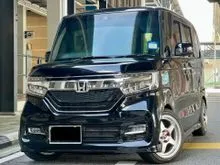 2019 Honda N-Box 0.7 Turbo Custom GL // Bodykit & Skitring Spoiler // Semi Alcantara Leather Seat // Dual Power Door // Paddle Shifter // Lane Keep //