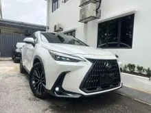 2023 Lexus NX250 2.5 VERSION L / WHITE BODY / GRADE 4.5 / RED LEATHER / HUD / PANAROMIC ROOF / DIM / 23K KM / 7 YEARS WARRANTY