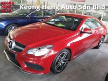 2014 Mercedes-Benz E200 2.0 AMG Coupe RED EDITION AMG BUCKET LEATHER SEATS BI XENON HEADLAMPS PADDLE SHIFT 1 YEAR WARRANTY LOCAL AP