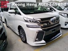 2016 Toyota Vellfire 2.5 ZG WHITE EDITION PRE CRASH SYSTEM RADAR 4 CAMERA MEMORY 4 ELECTRIC SEMI LEATHER SEATS 1 YEAR WARRANTY LOCAL AP